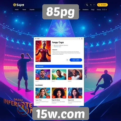 Explorando a interface do usuário do site 85pg