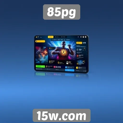 Interface do usuário do 85pg é intuitiva e moderna